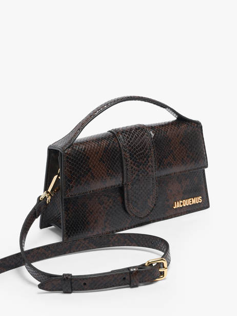 Preloved Grand Bambino Cross Body Tas Leder Jacquemus Bruin second life 1567339 ander zicht 4